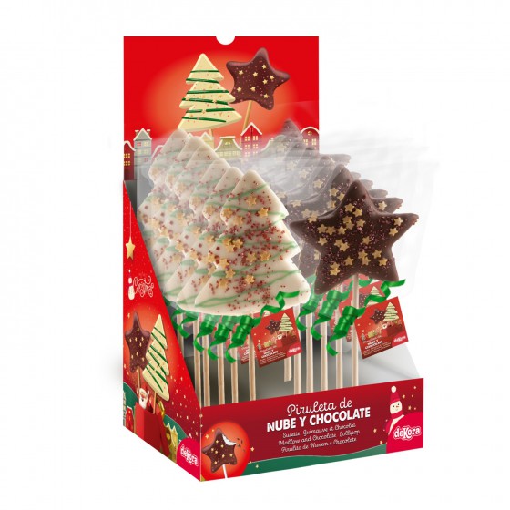 Sucette Noël chocolat mallow
