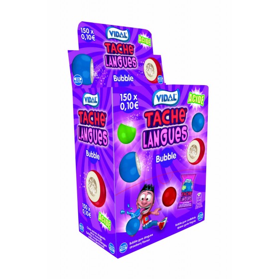 Bubble gum tache langue