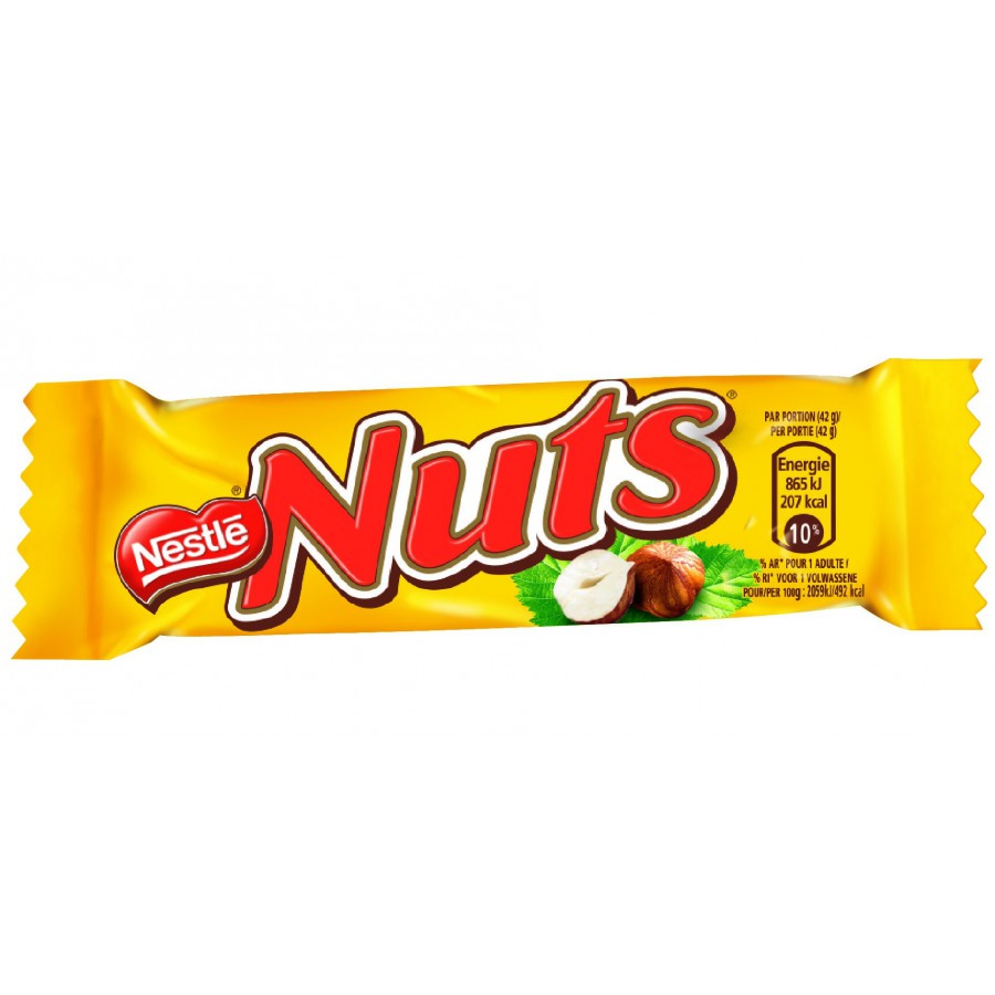 Nuts - NUTS MINI barre chocolatée Sachet 332g
